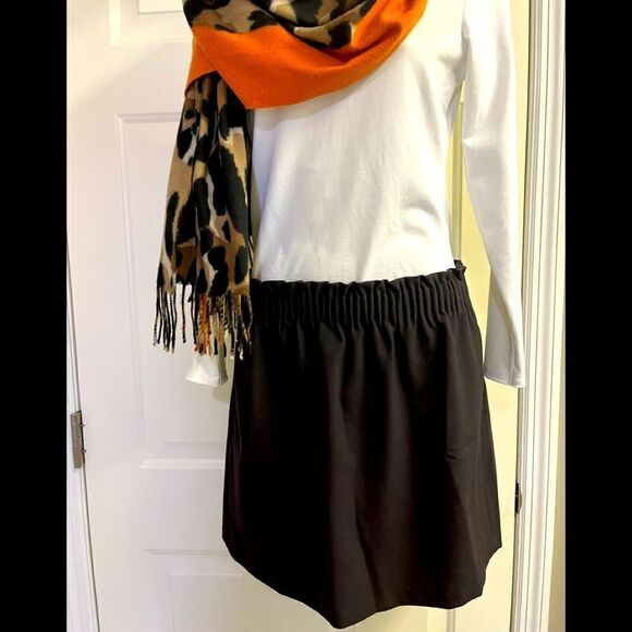 J. Crew Mercantile Pull On Brown Lined Pocketed Mini Skirt- Size 6 - Picture 1 of 7